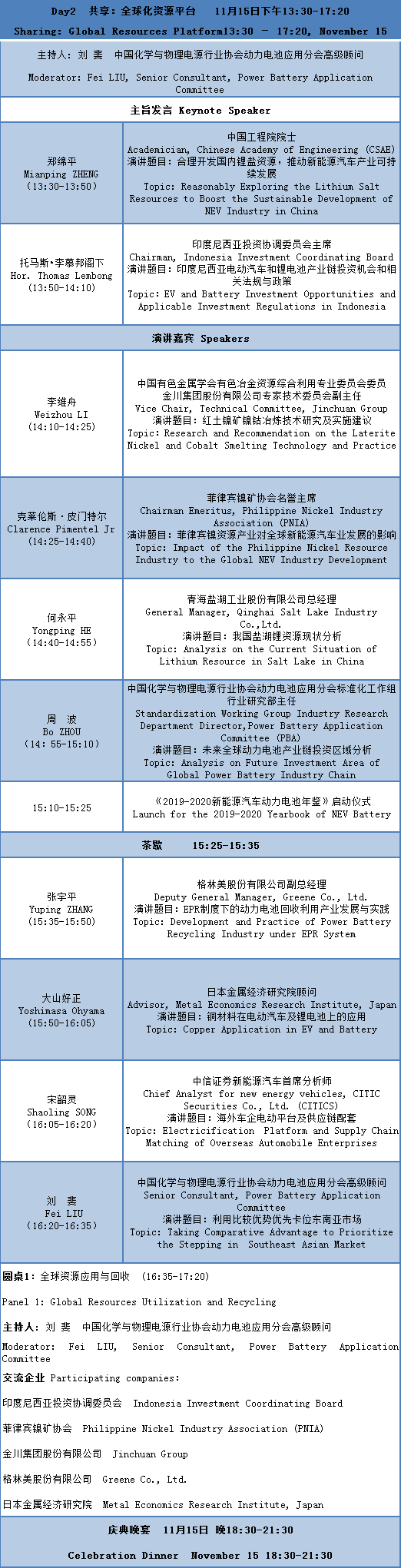 CBIS2019大會議程及部分參會企業名單公布 CBIS2019大會議程及部分參會企業名單公布